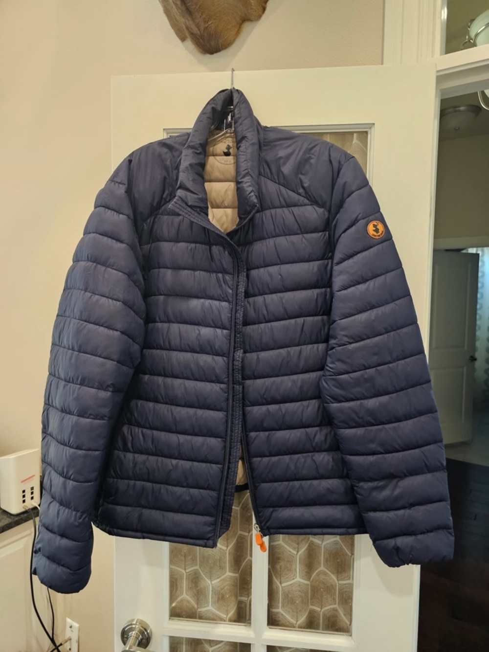 SAVE THE DUCK Navy Lightweight Quilted Puffer Jacket